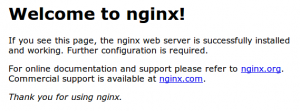 nginx_default NGINX no CentOS 7