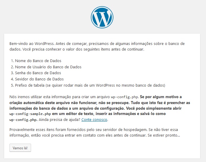 Instalar o WordPress