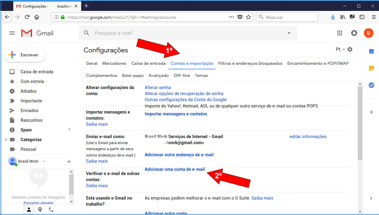 Como Configurar Um E Mail Corporativo Na Conta Do Gmail Brasil Cloud Nuvem Corporativa