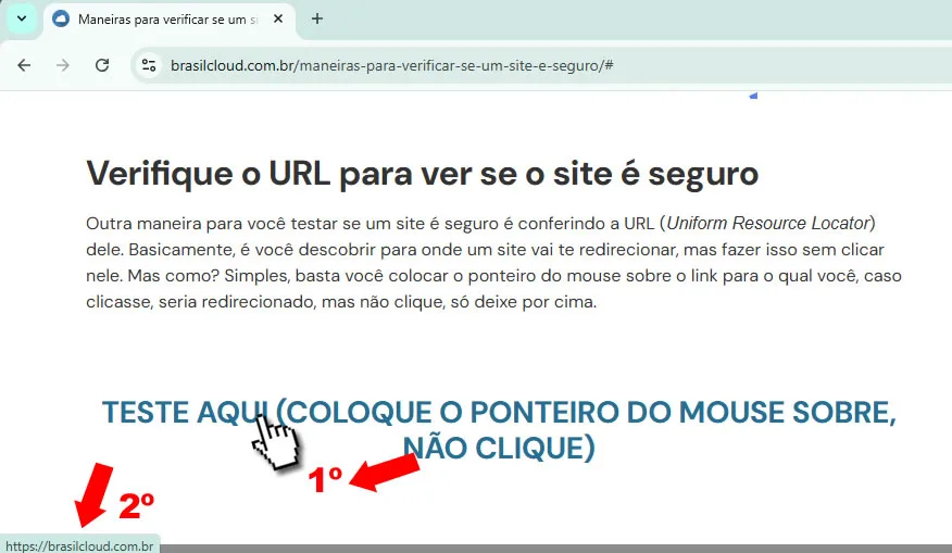 como ver o link