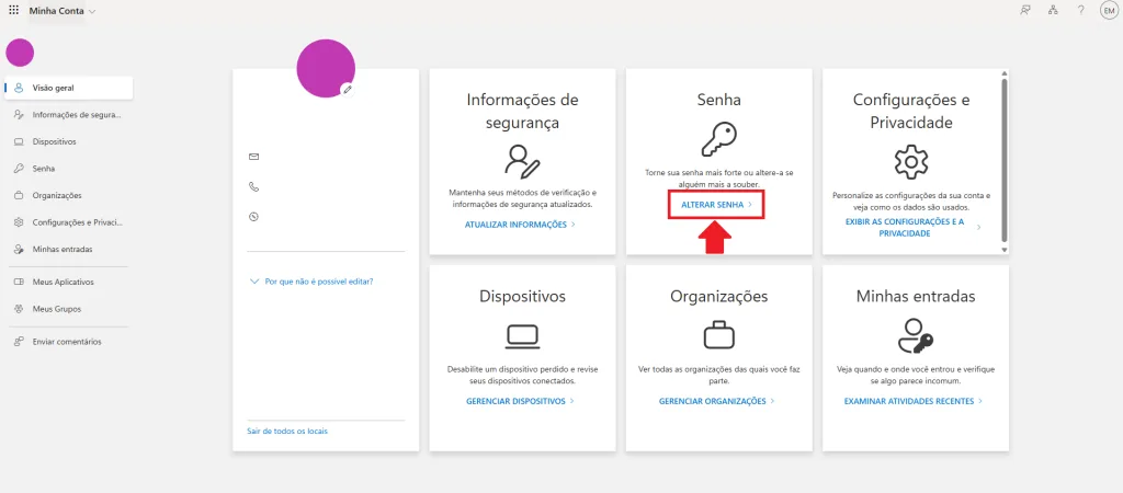 Conta da Microsoft