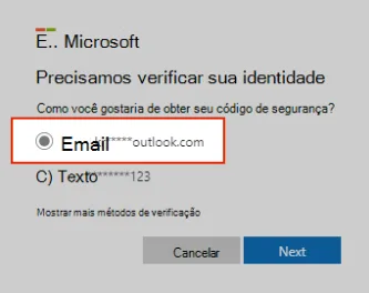 Opções de palavra-passe