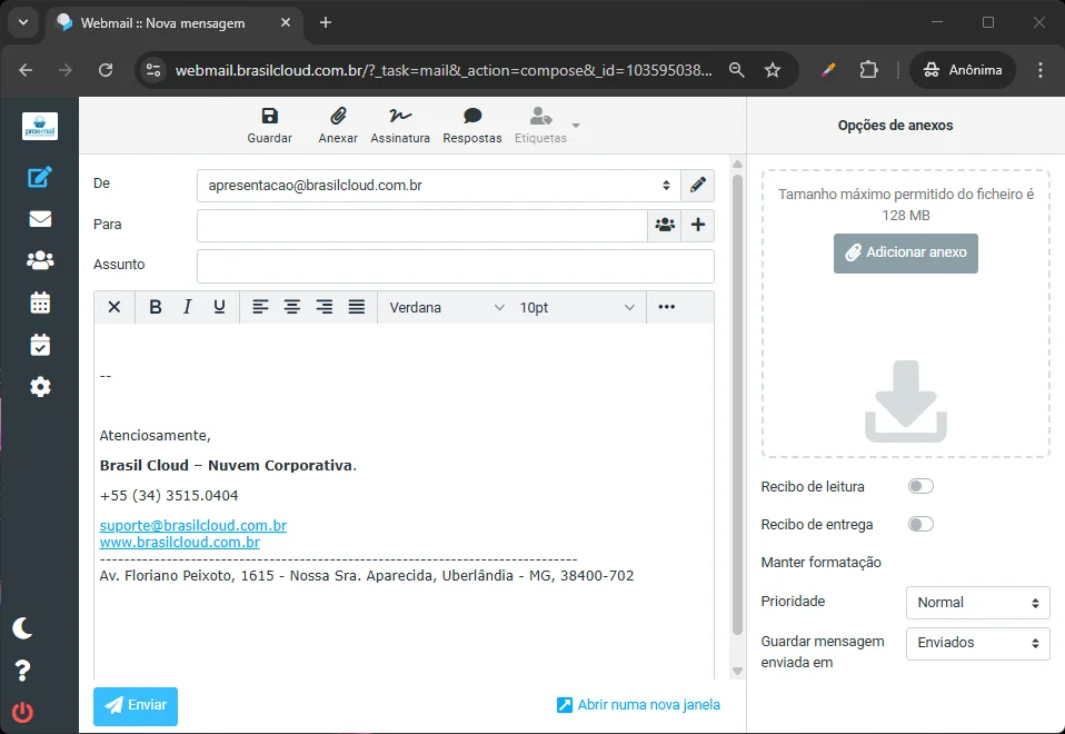 painel email corporativo profissional - editar email